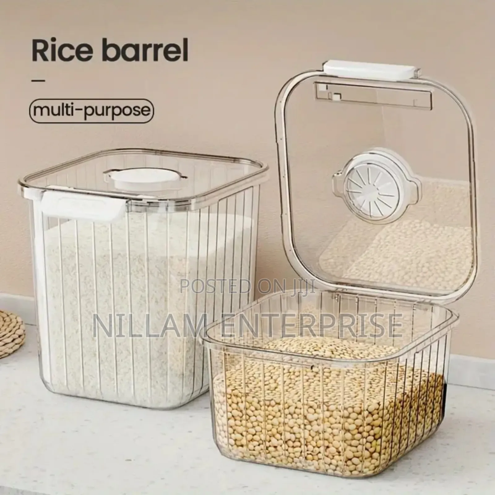 Acrylic Big Size Cereal Container
