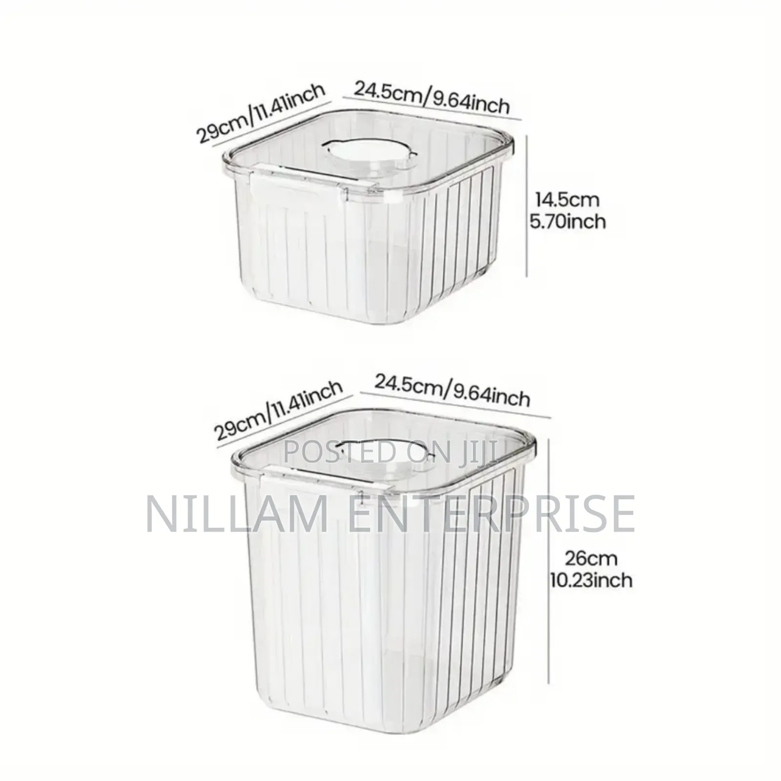 Acrylic Big Size Cereal Container