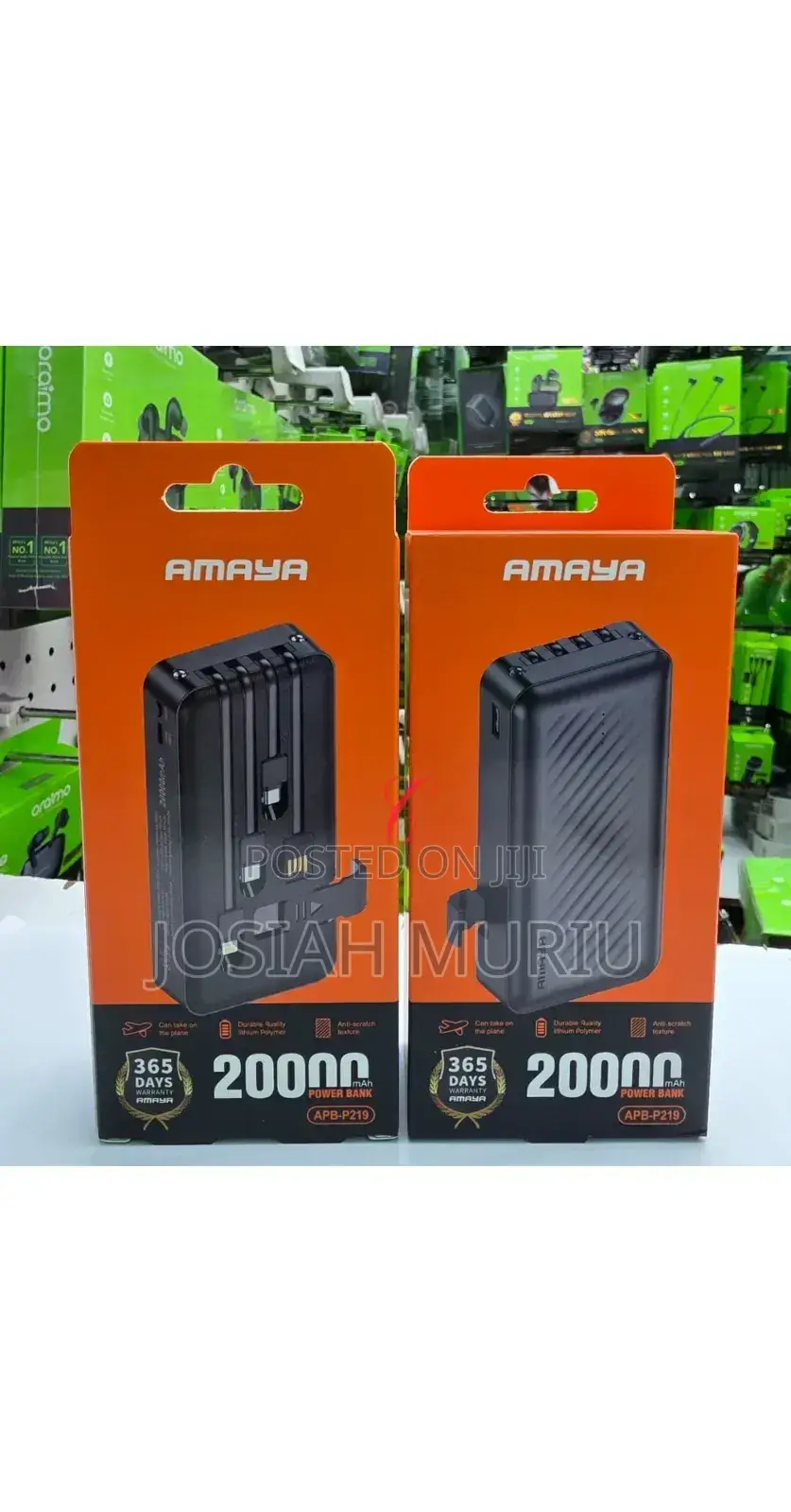 Amaya Apb-P219 20000mah Anti-Scratch Texture Power Bank