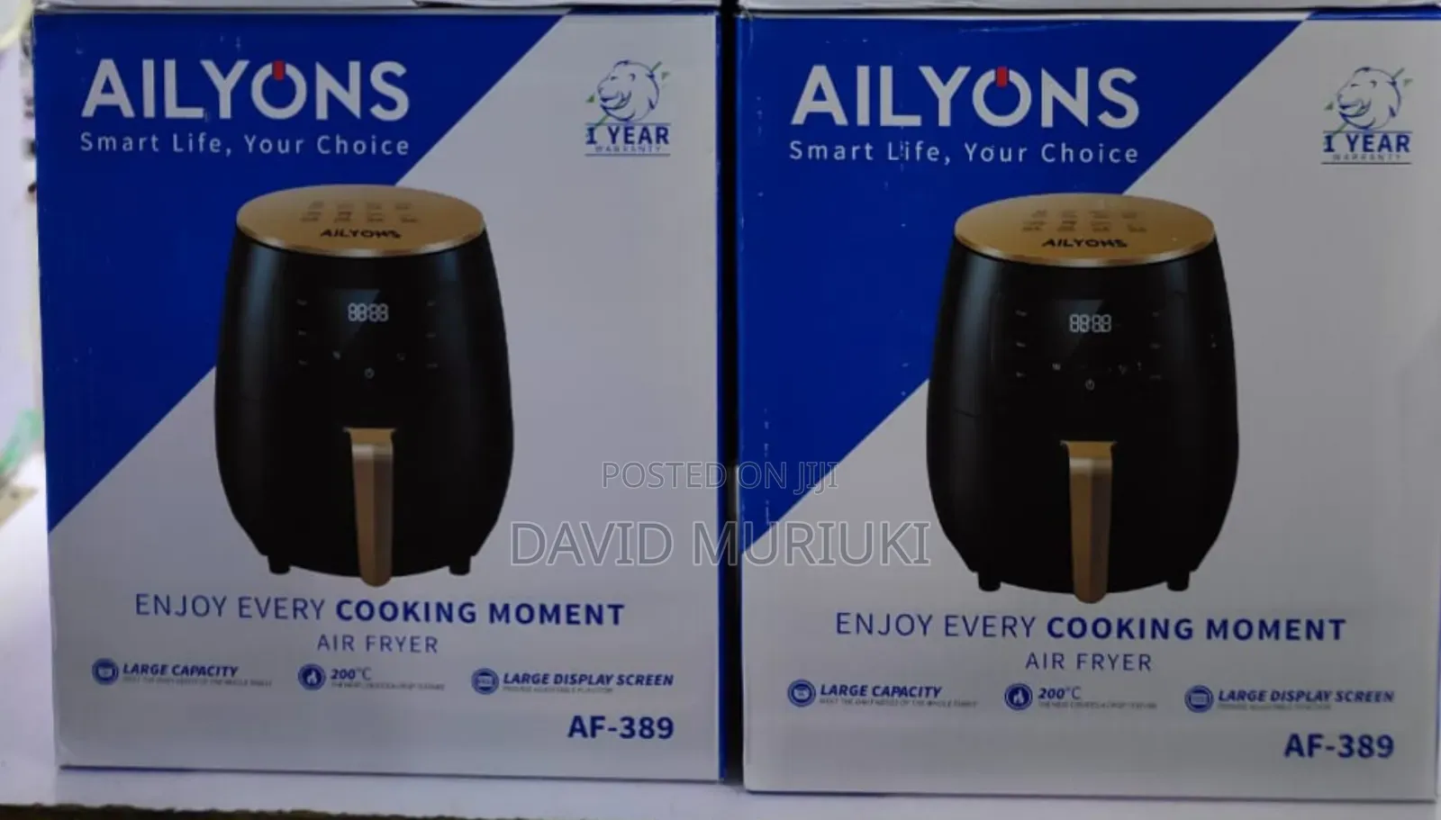 Higher Performance Ailyons Air Fryer 6 Litres 1400 Watts
 A6