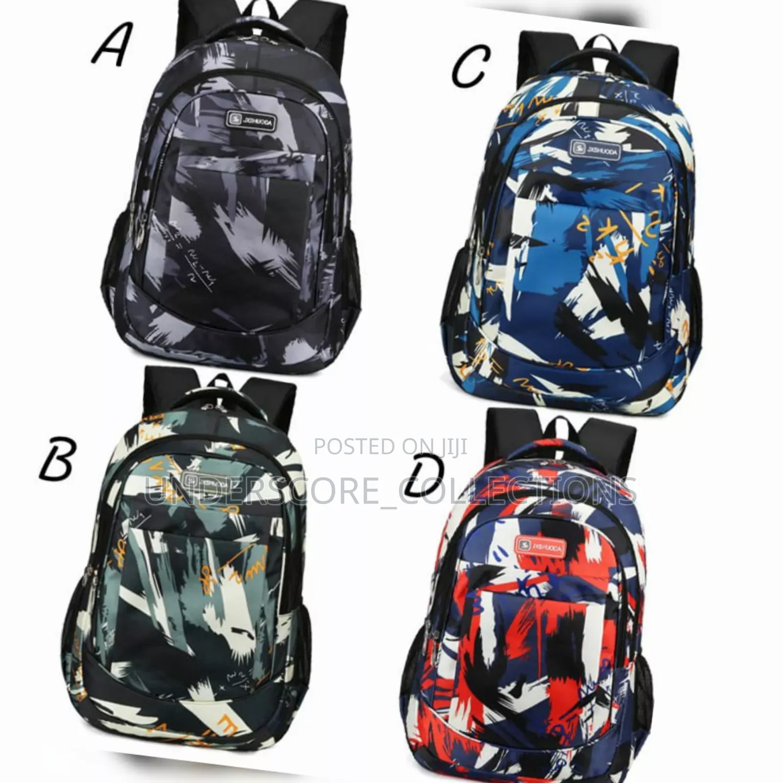*Geometric Pattern School Bags*