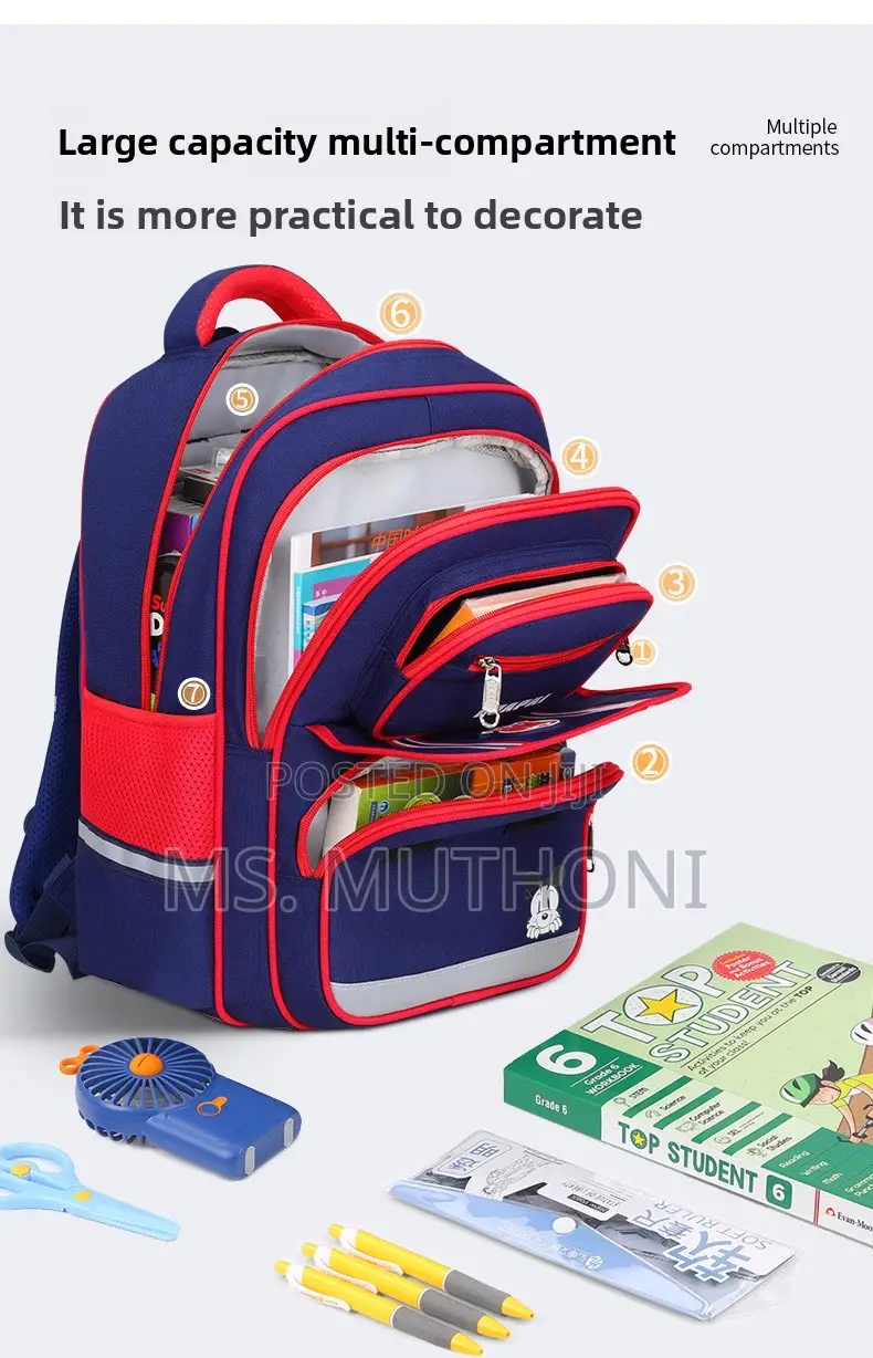 Durable Waterproof Oxford School Backpack*