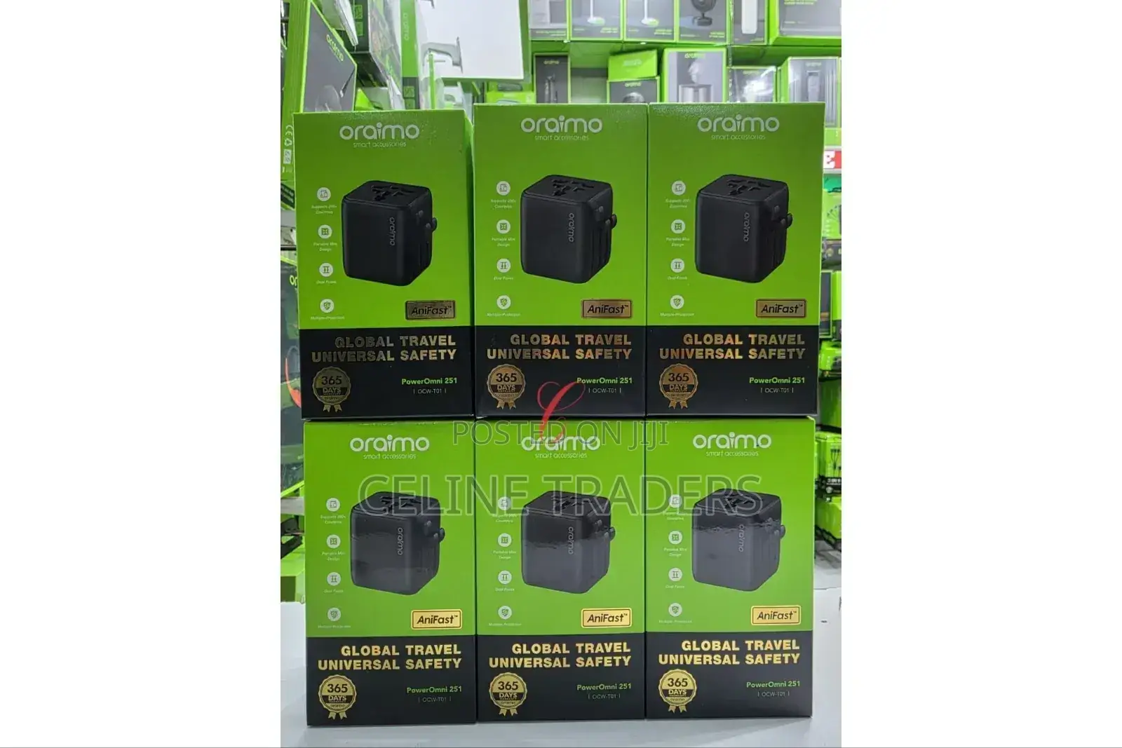 Oraimo Poweromni 251 Ocw-T01 *2500w* Global Universal Travel Adapter