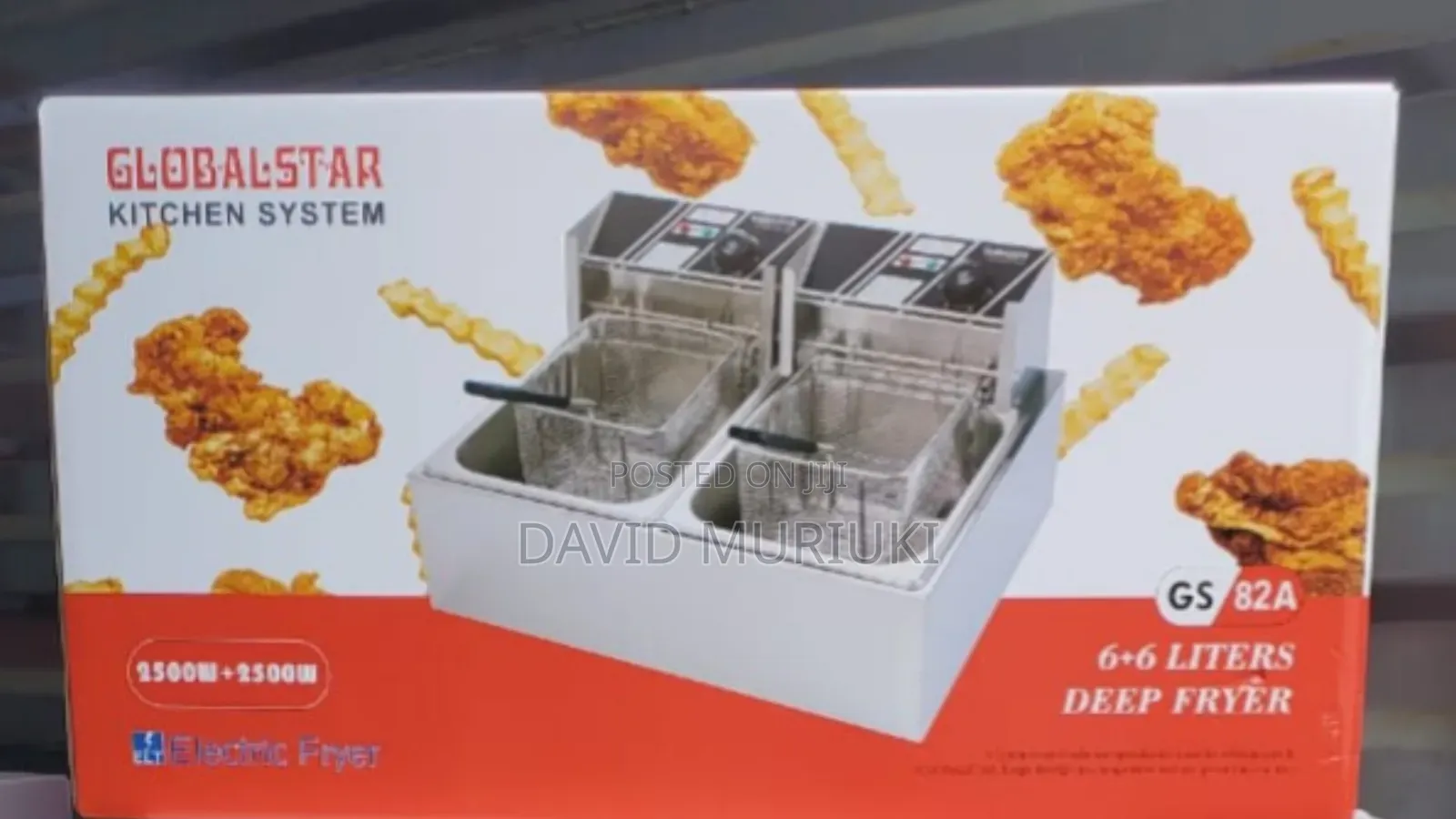 Latest Version 6+6 Litres Globalstar Double Deep Fryer