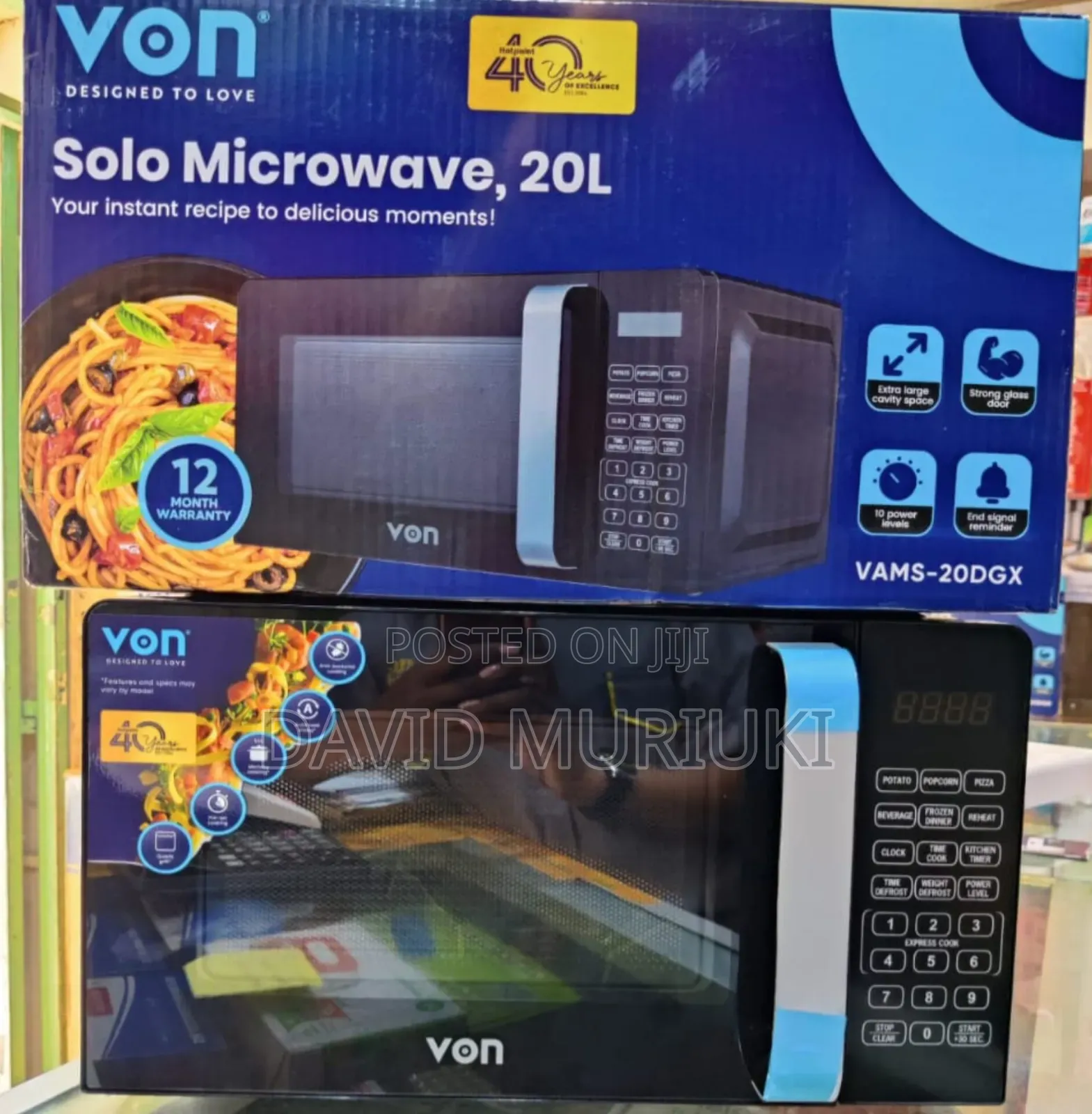 Von Microwave 20l Digital 20dgx7