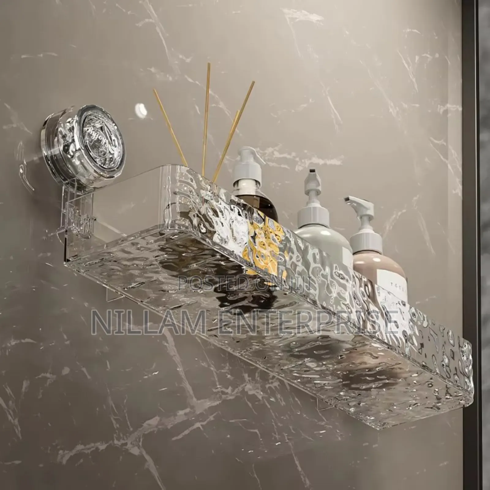 Suction Cup Bathroom Storage Rack