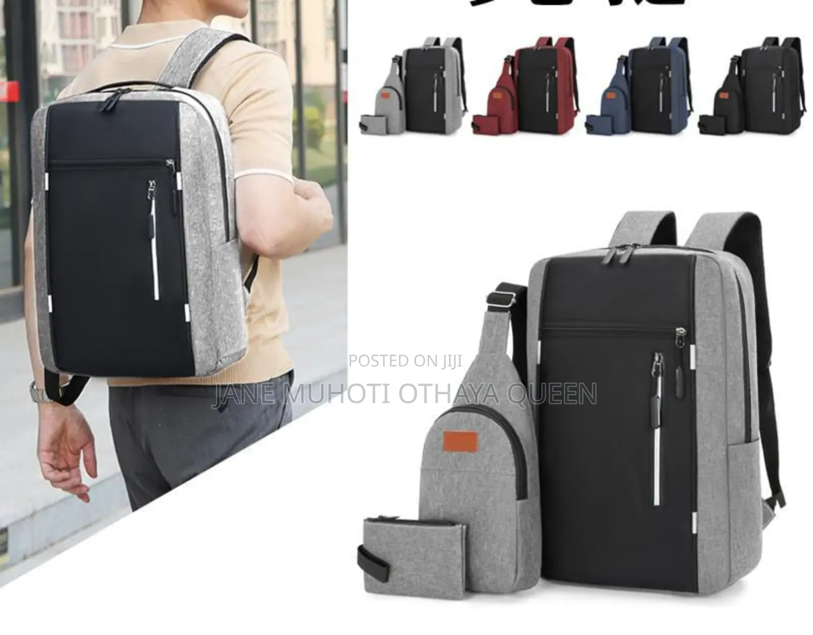 *Big Capacity Casual 3 in 1 Laptop Bag