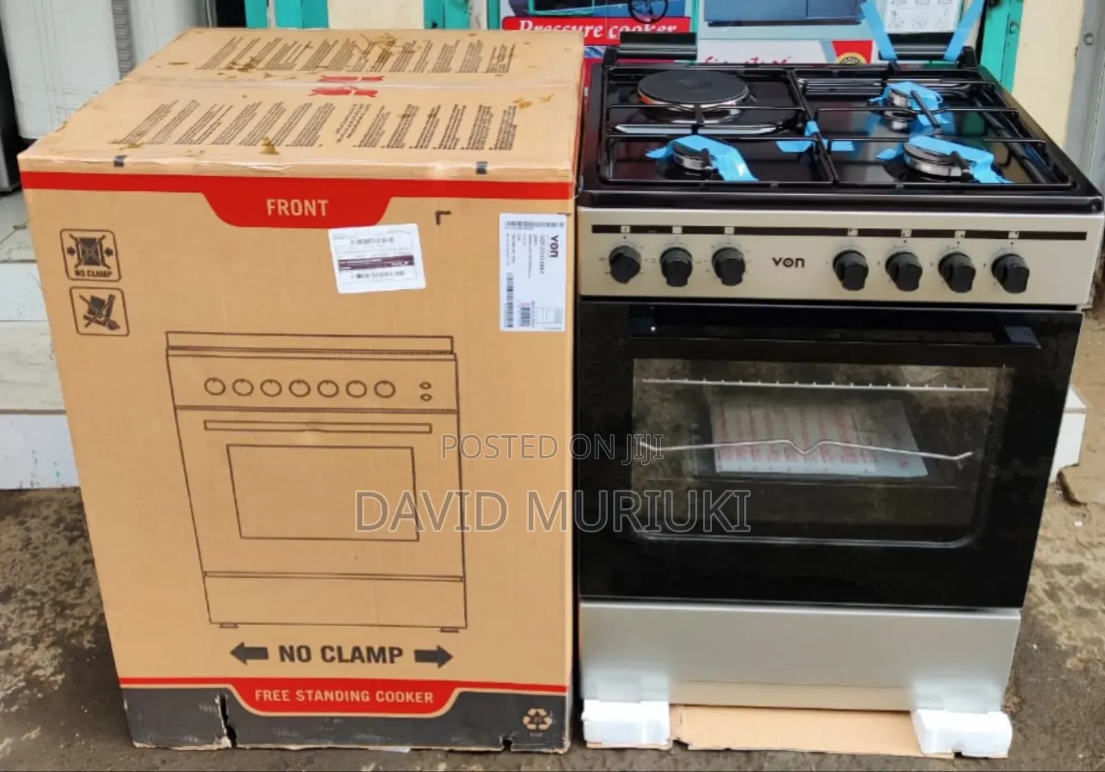 Von Cooker 3 Gas + 1 60cmx55cm Electric - Vcf653131nsy. Available