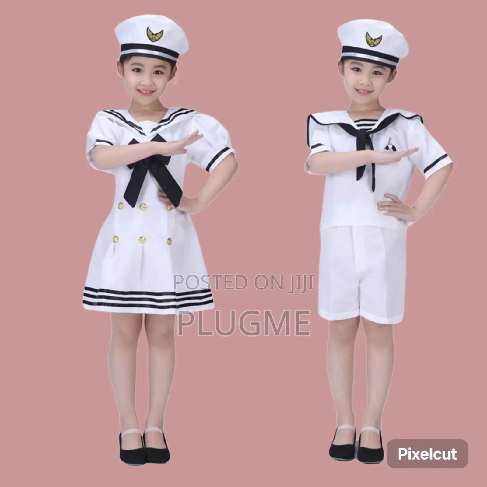 Professional Kids 4-12 Yrs Marine Hostess Host Sailor C.B.C Costume
