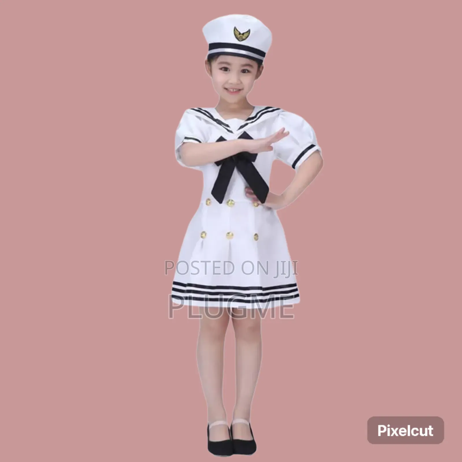 Professional Kids 4-12 Yrs Marine Hostess Host Sailor C.B.C Costume