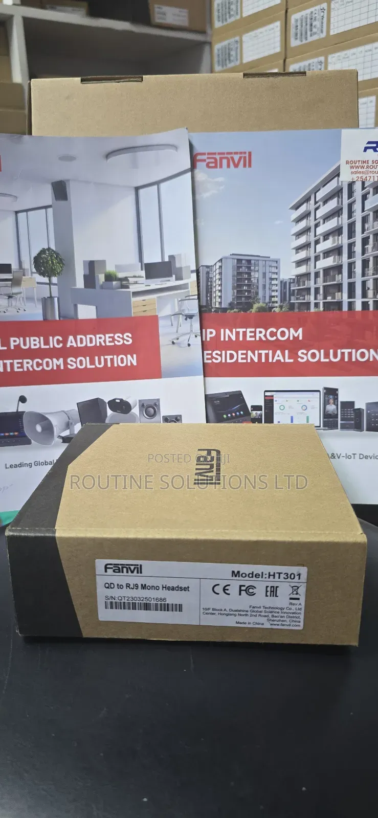 Fanvil Rj9 Mono Headset Ht301