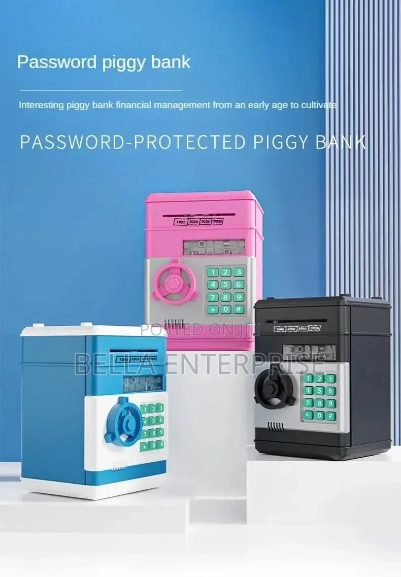 Automatic Electronic Home Bank Restocked Cash Coins Saving Box