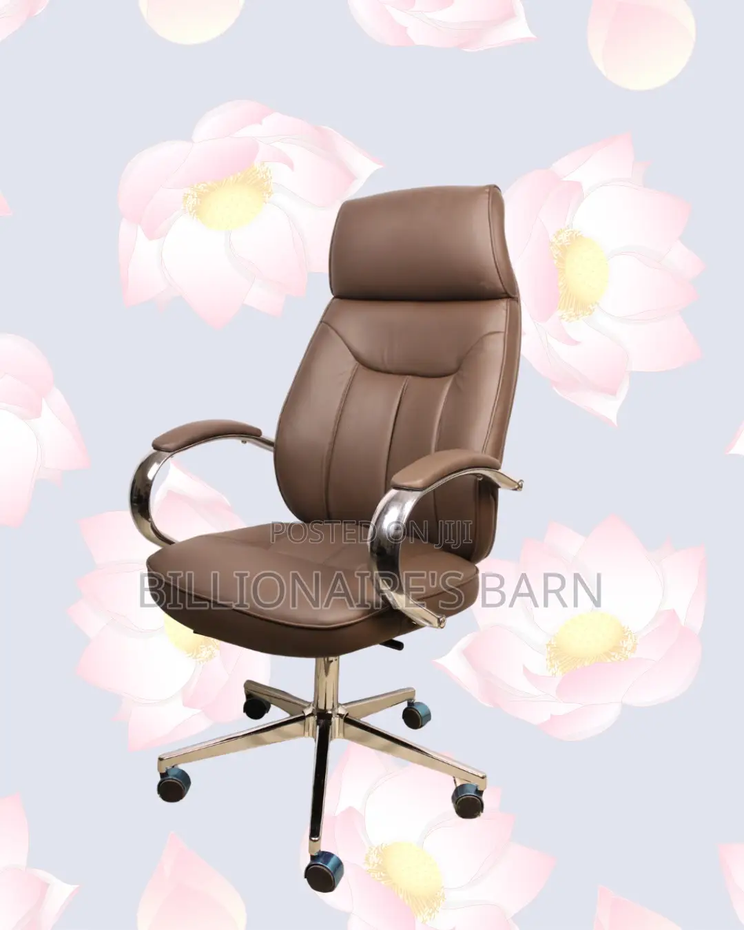 Brown Executive Office Chair | Breathable Support for Long Desk Hours
