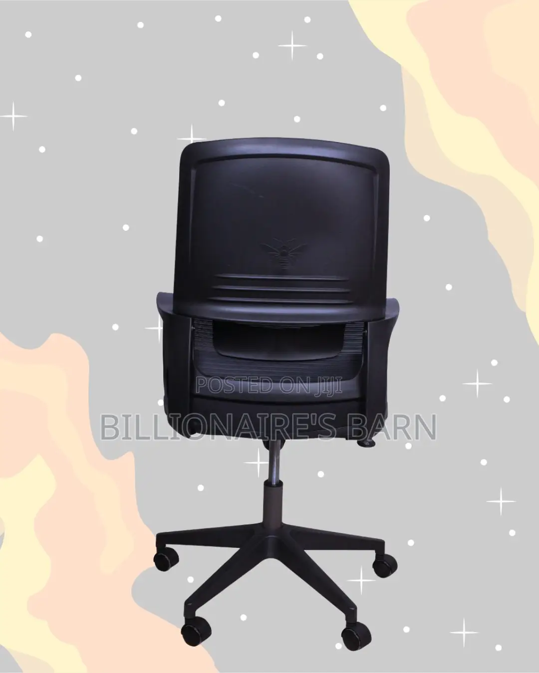 Black Mid-Back Mesh Chair | Breathable Support for Long Desk Hours |