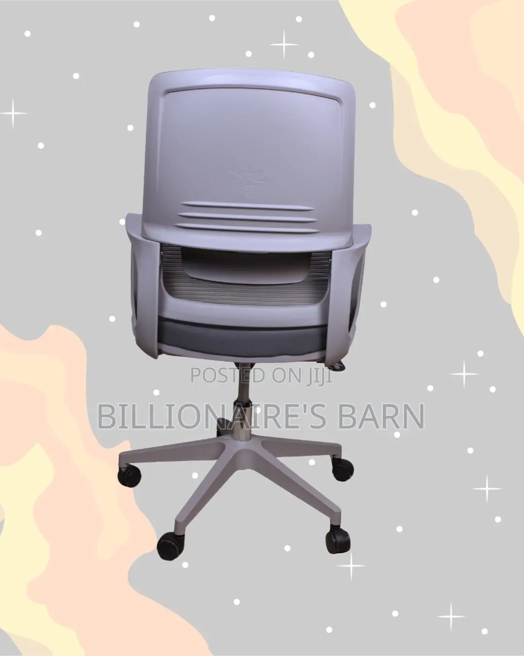 Grey Mid-Back Mesh Chair | Breathable Support for Long Desk Hours |