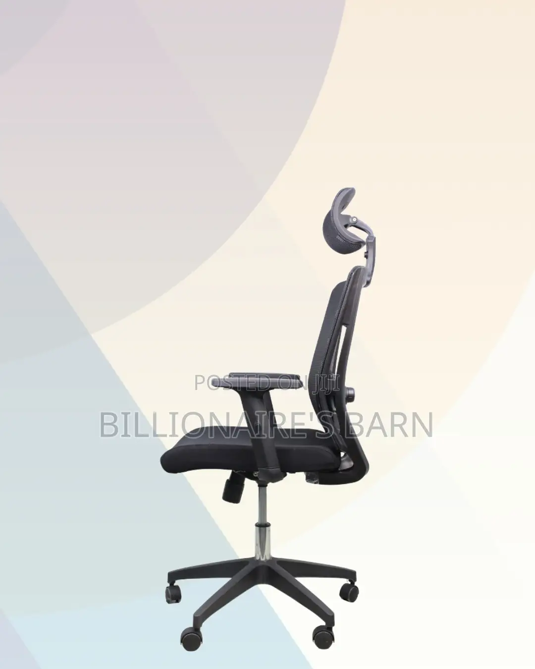 Black Ergonomic Mesh Chair | Breathable Support for Long Desk Hours |