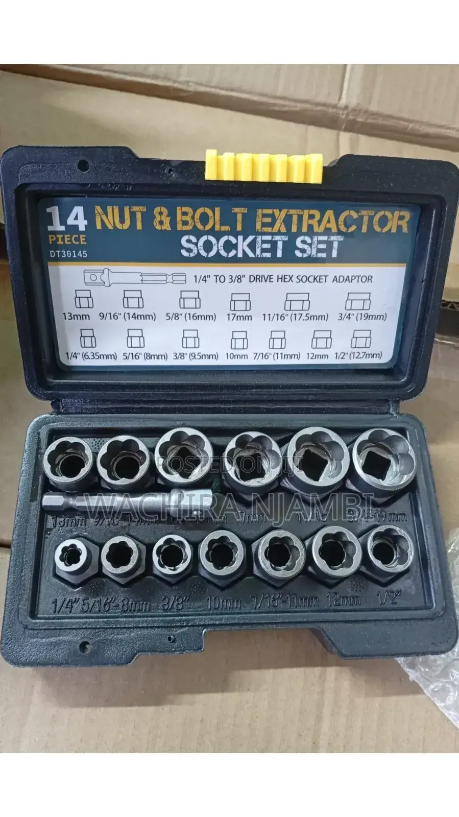 Heavy Duty Bolt Extractor Set (1/4" to 3/4" 6mm to 19mm)