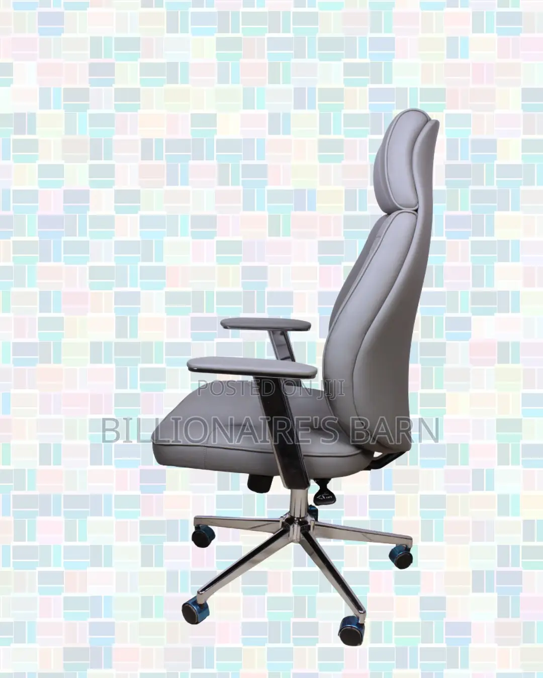 Grey Executive Chair | Posture-Friendly Build for Daily Productivity