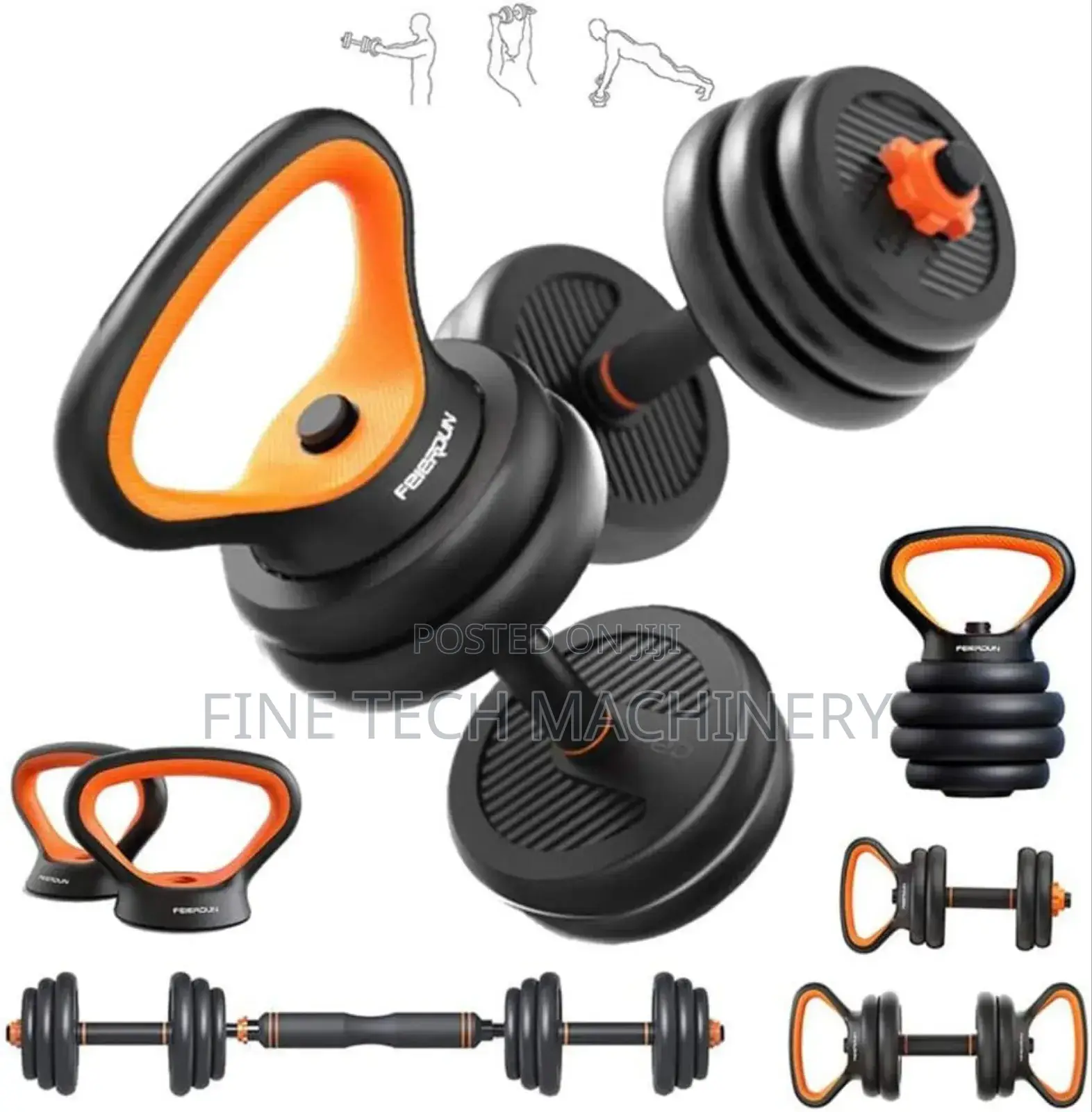 6in 1 Adjustable Dumbbell Set