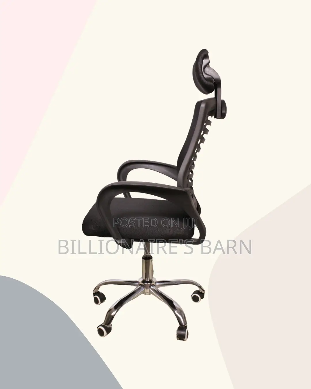 Black Secretarial Mesh Chair | Cool Airflow for Kenya’S Warm Afternoon