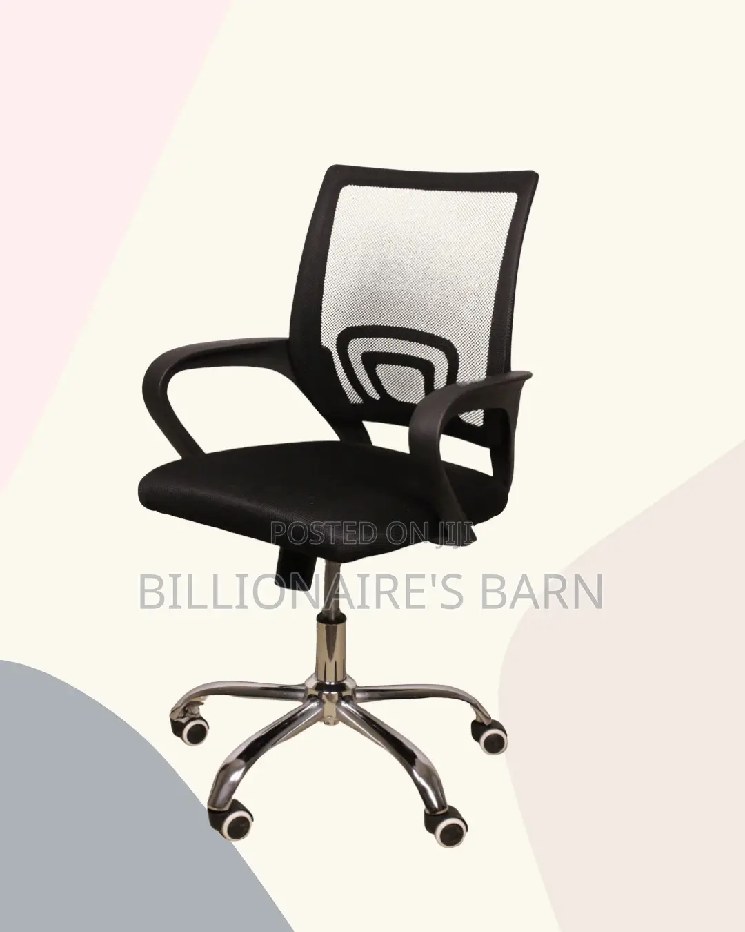 Black Compact Ergonomic Chair|Cool Airflow for Kenya’S Warm Afternoons
