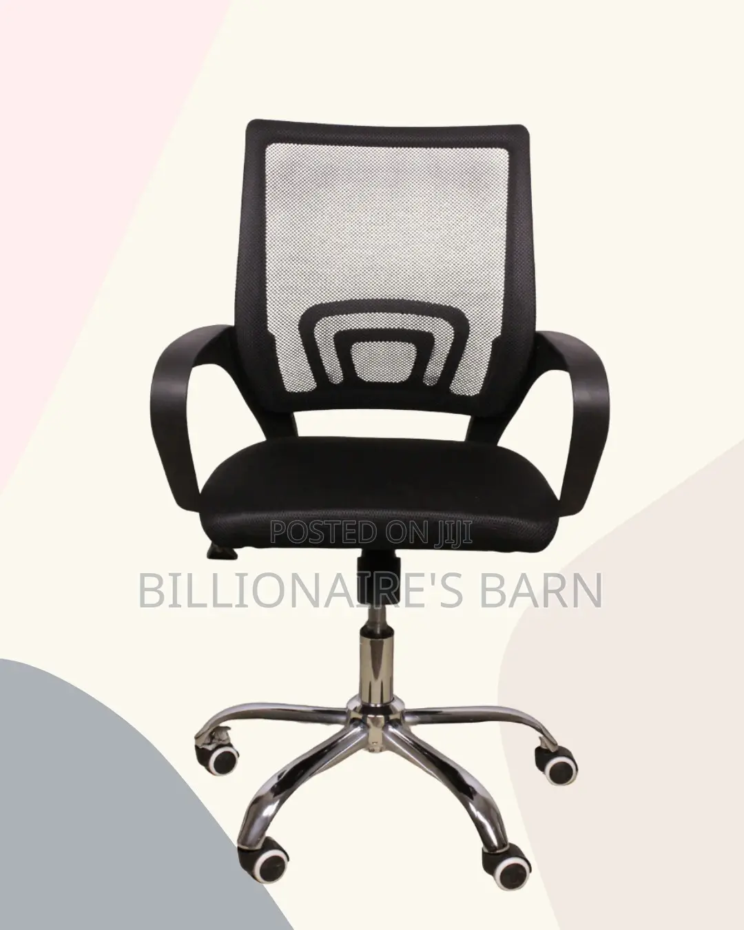 Black Compact Ergonomic Chair|Cool Airflow for Kenya’S Warm Afternoons