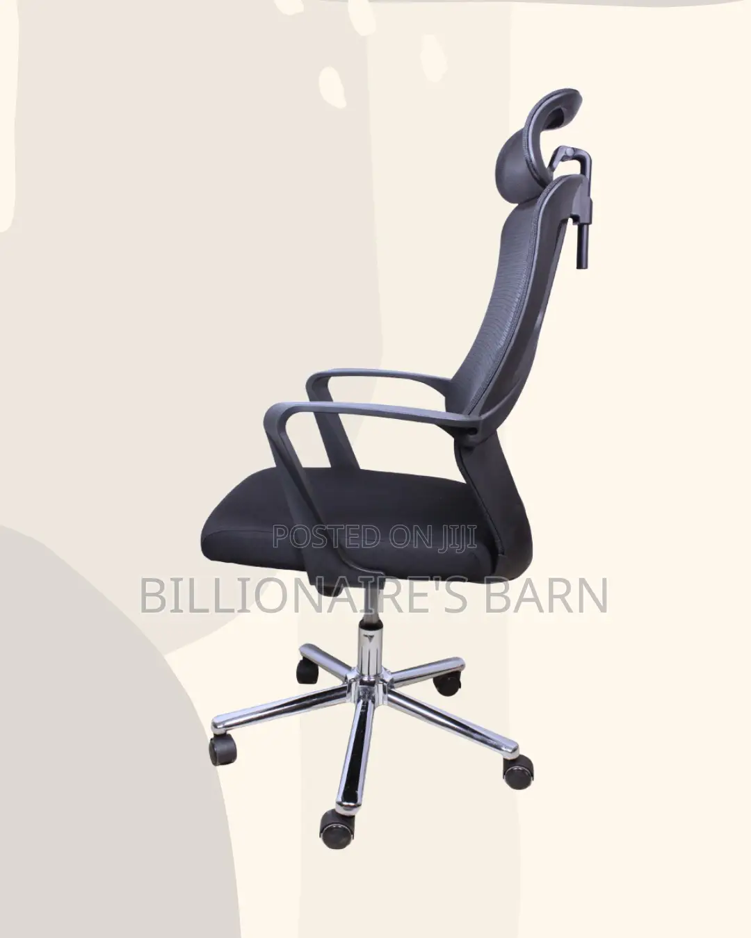 Black High-Back Mesh Chair | Cool Airflow for Kenya’S Warm Afternoons