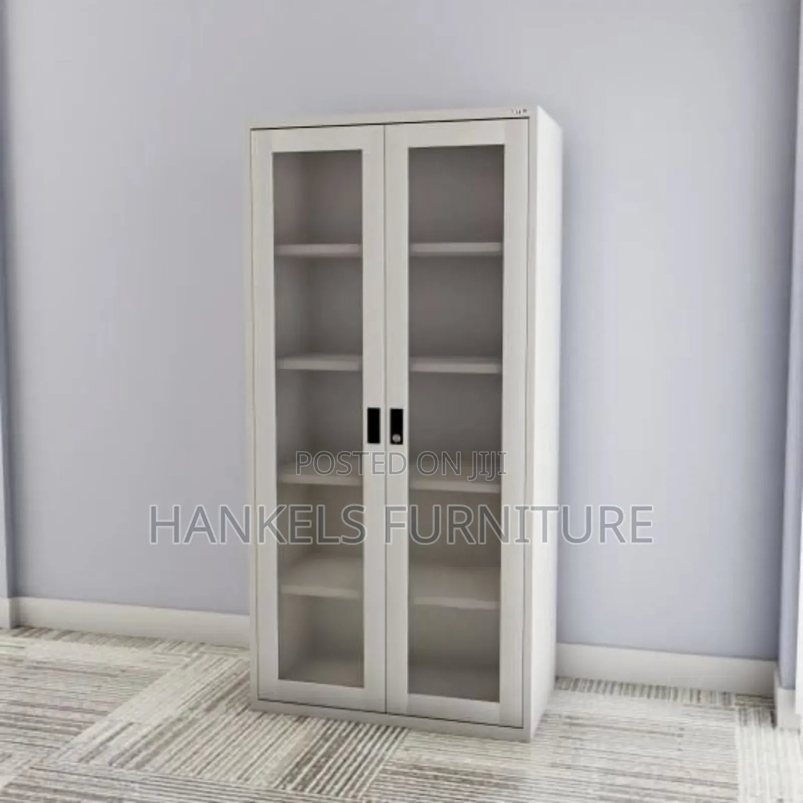 Block Steel Cabinet With Glass Doors