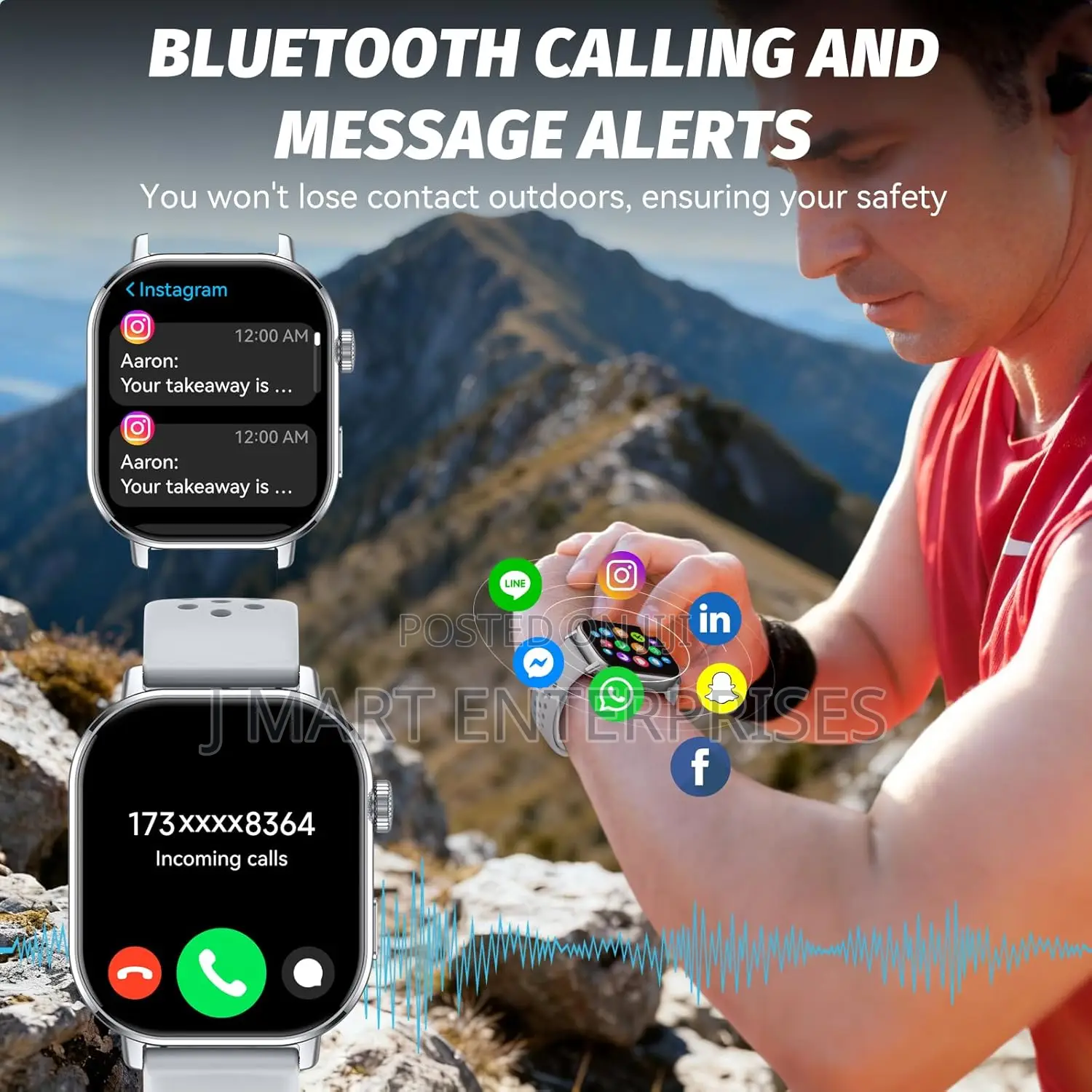 GPS Smart Watch for Men, Fitness Tracker With 178+ Sports Modes