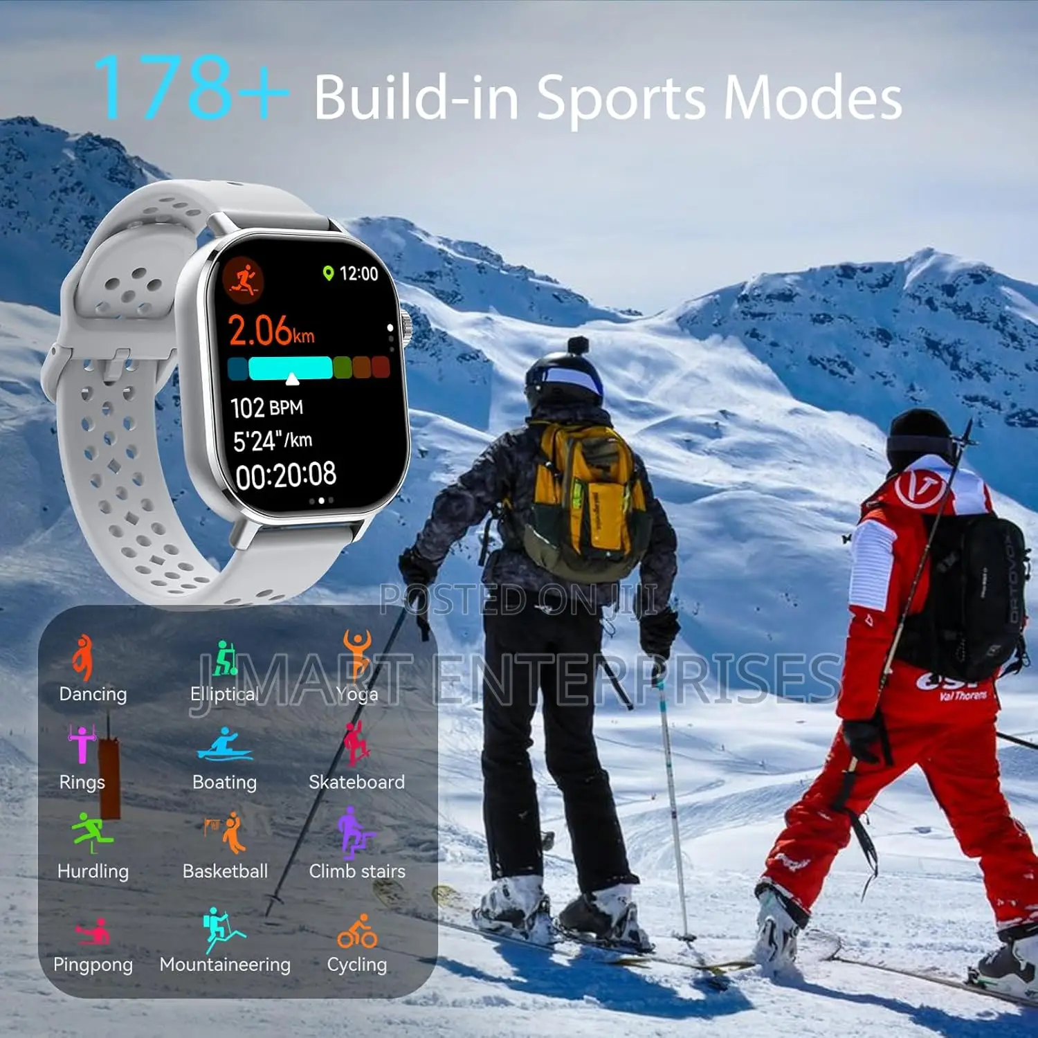 GPS Smart Watch for Men, Fitness Tracker With 178+ Sports Modes