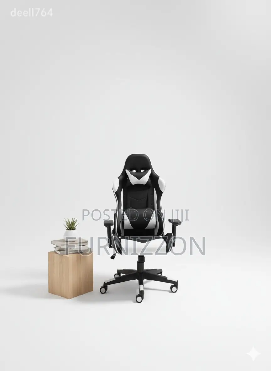 Height-Adjustable Modern Gaming Chair With Neck Support