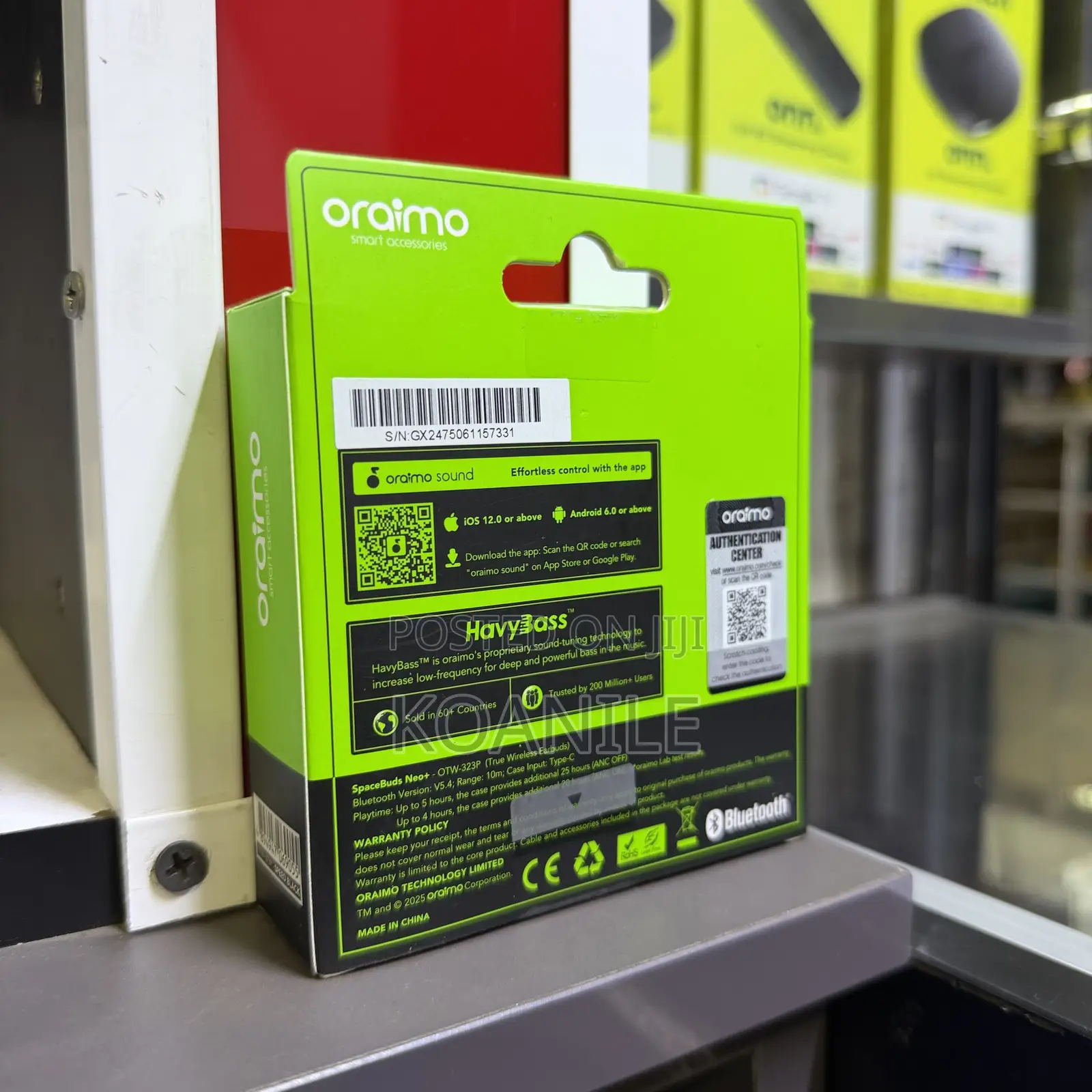 Oraimo Spacebuds New+ Wireless Earbuds (Otw-323p)