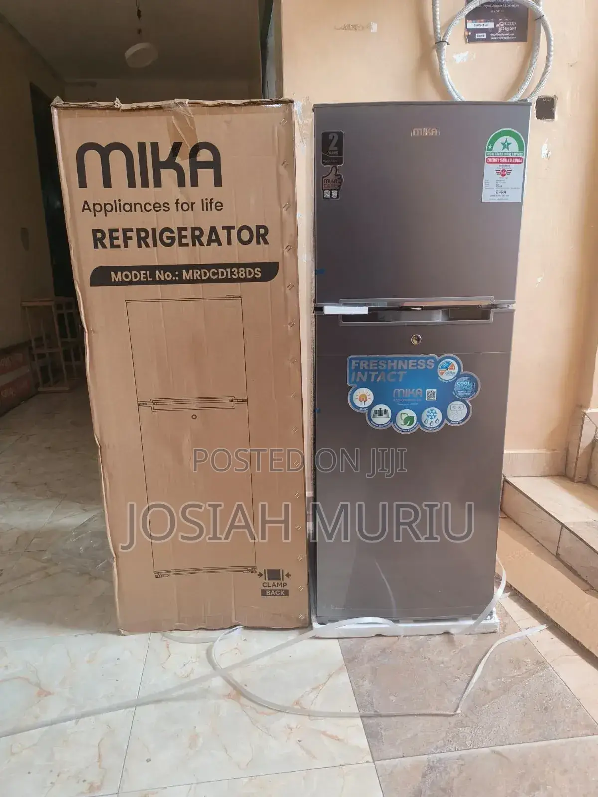 Mika 138 Litres Double Door Refrigerator