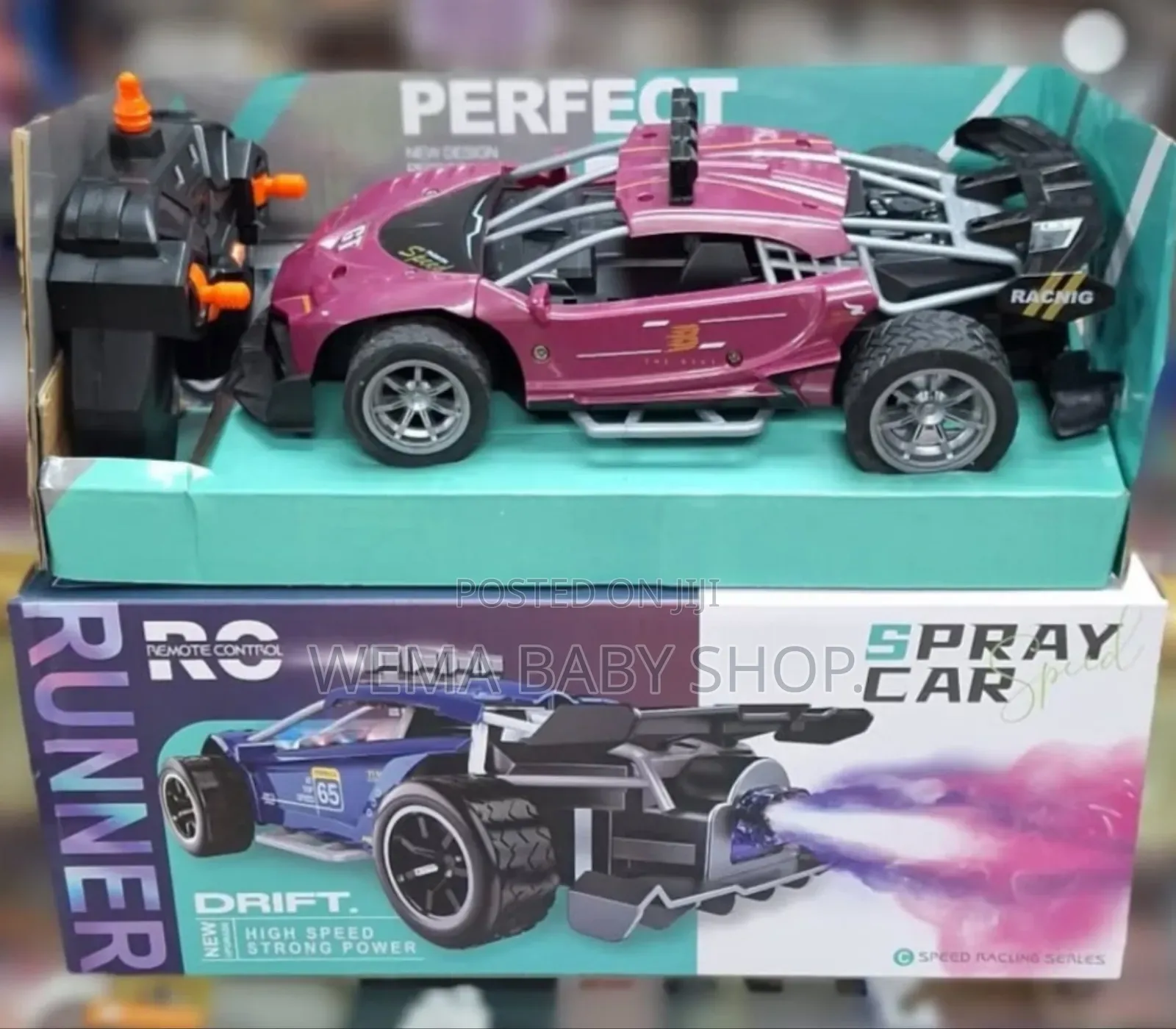 Rechargeable Runner Spray Remote Control Car.