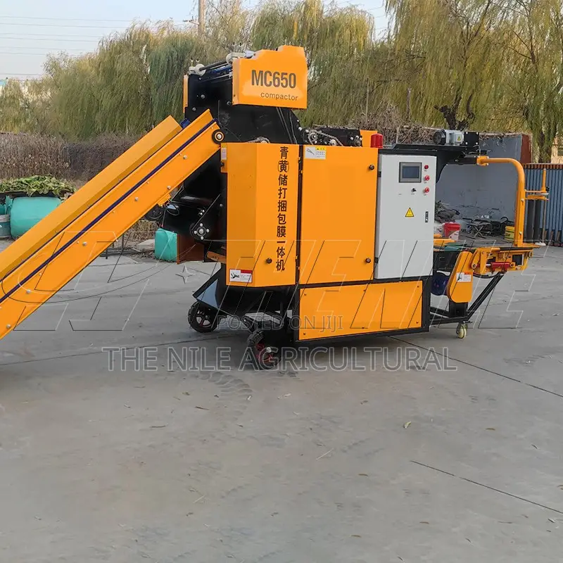 Automatic Grass Silage Baler and Wrapper Durable Farm Machine
