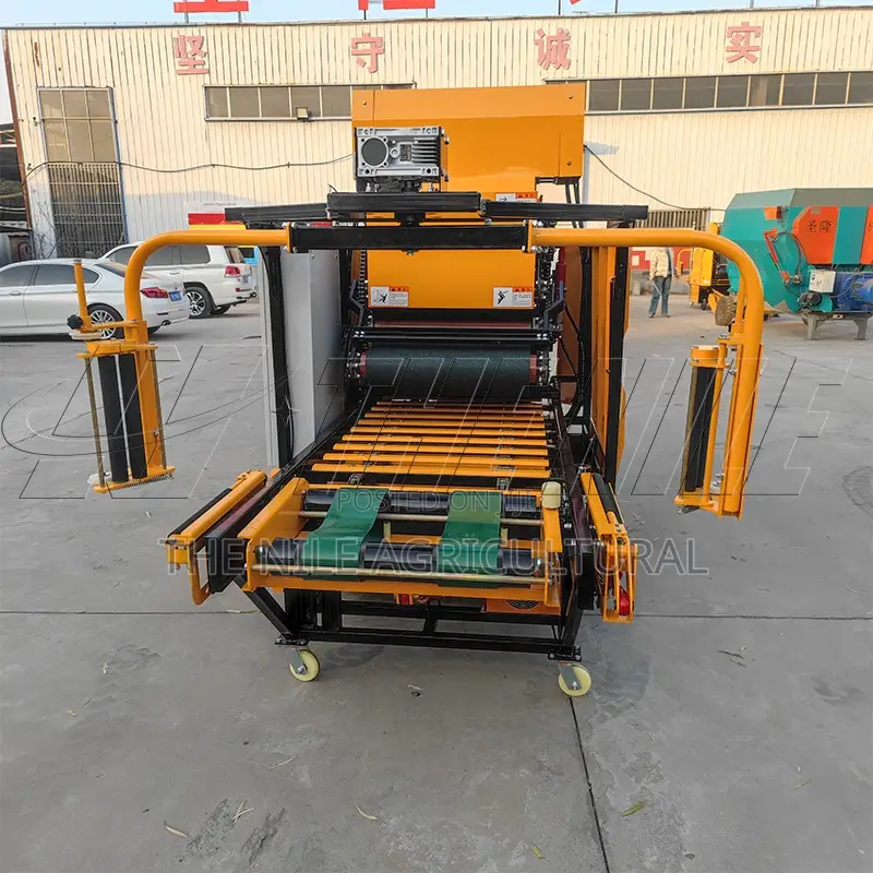 Automatic Hay Rice Straw Baler Mini Round Alfalfa Grass Silage Baler