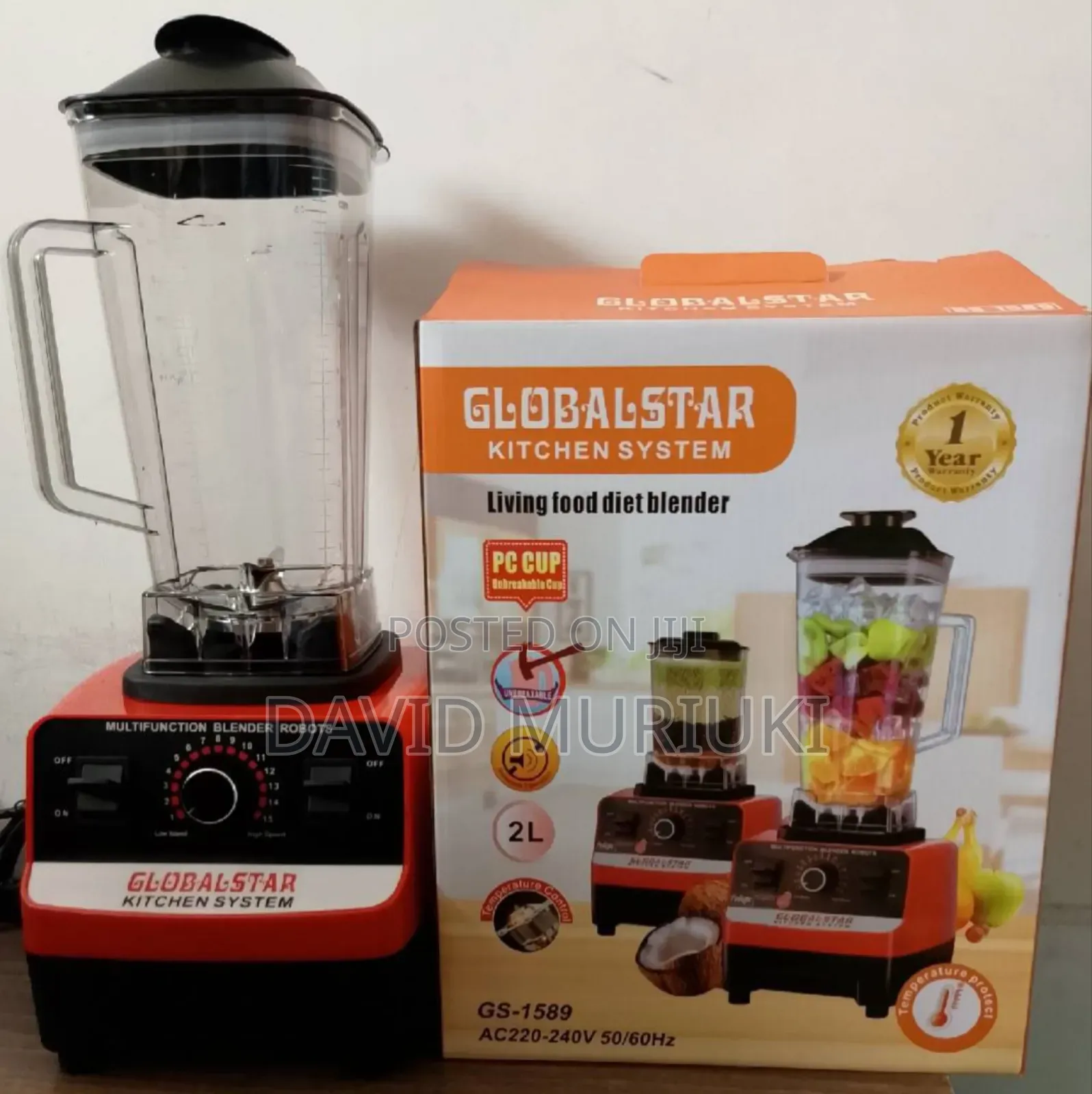 2 in 1 Globalstar Commercial Blender Latest Version