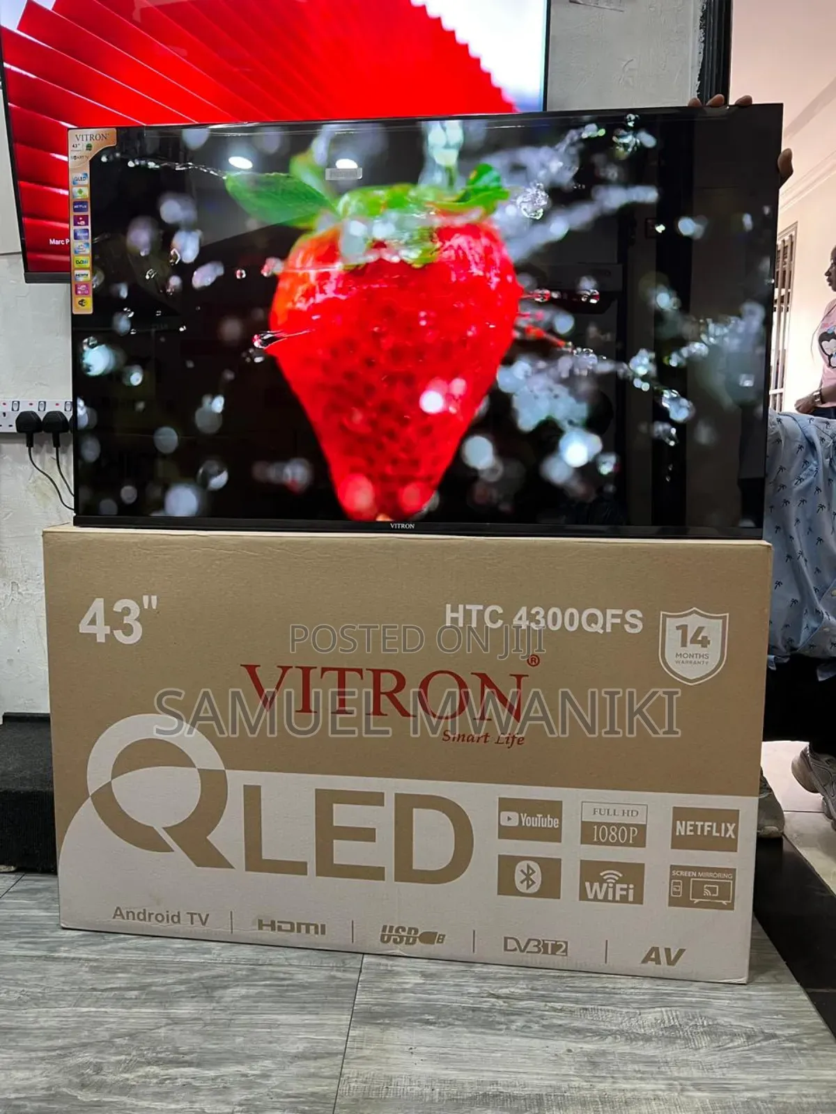 Vitron 43′′ Qled FHD Smart Android TV Latest Model