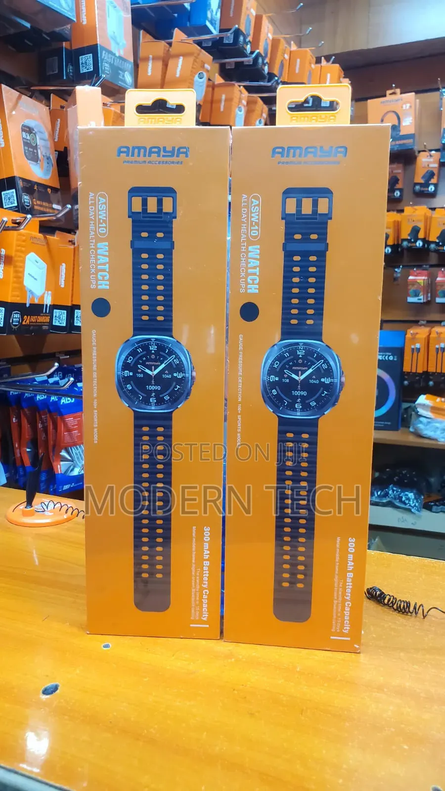 Amaya Smartwatch Asw 10 Stainless Steel Frame Premium Multifunctional