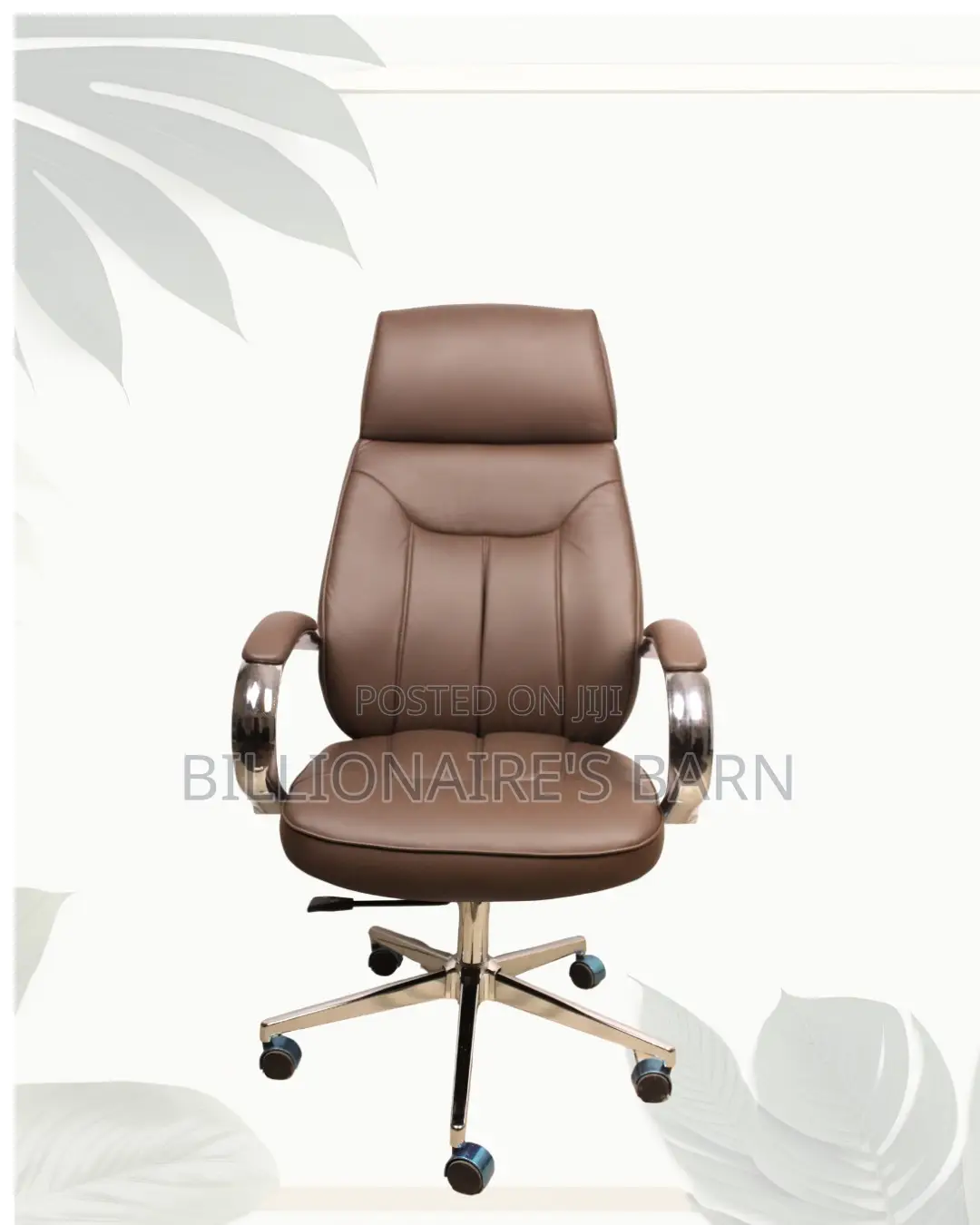 Brown Executive Office Chair | Firm Support With a Soft Landing Seat