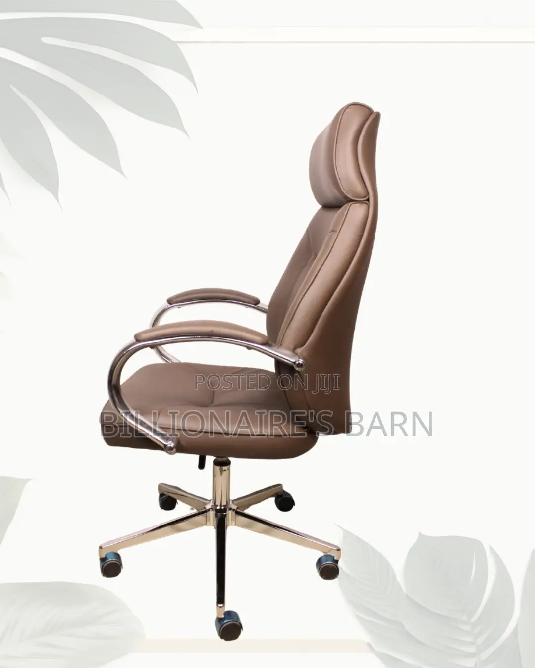 Brown Executive Office Chair | Firm Support With a Soft Landing Seat