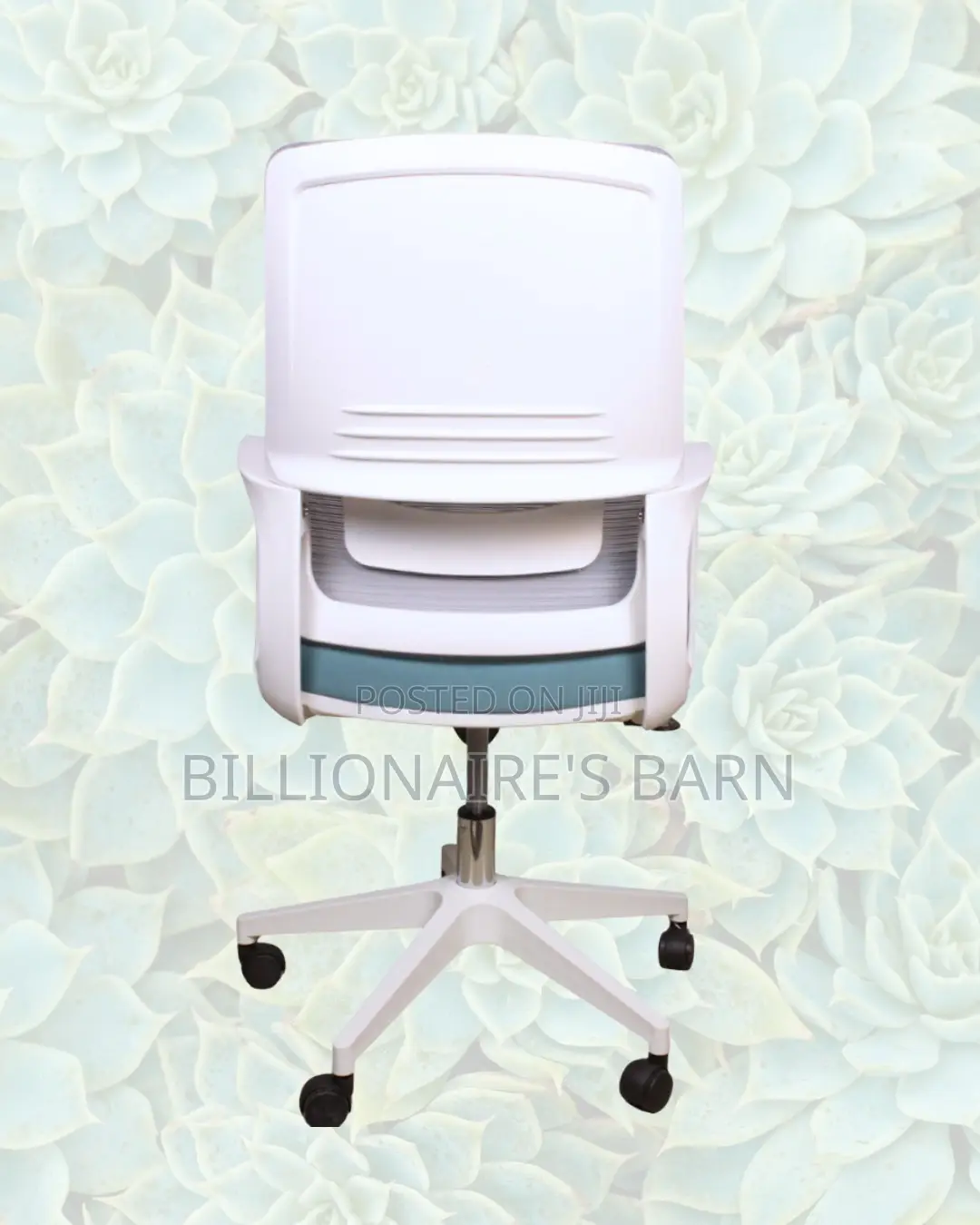 White Mid-Back Mesh Chair | Firm Support With a Soft Landing Seat