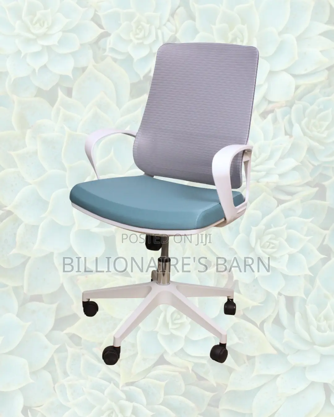 White Mid-Back Mesh Chair | Firm Support With a Soft Landing Seat