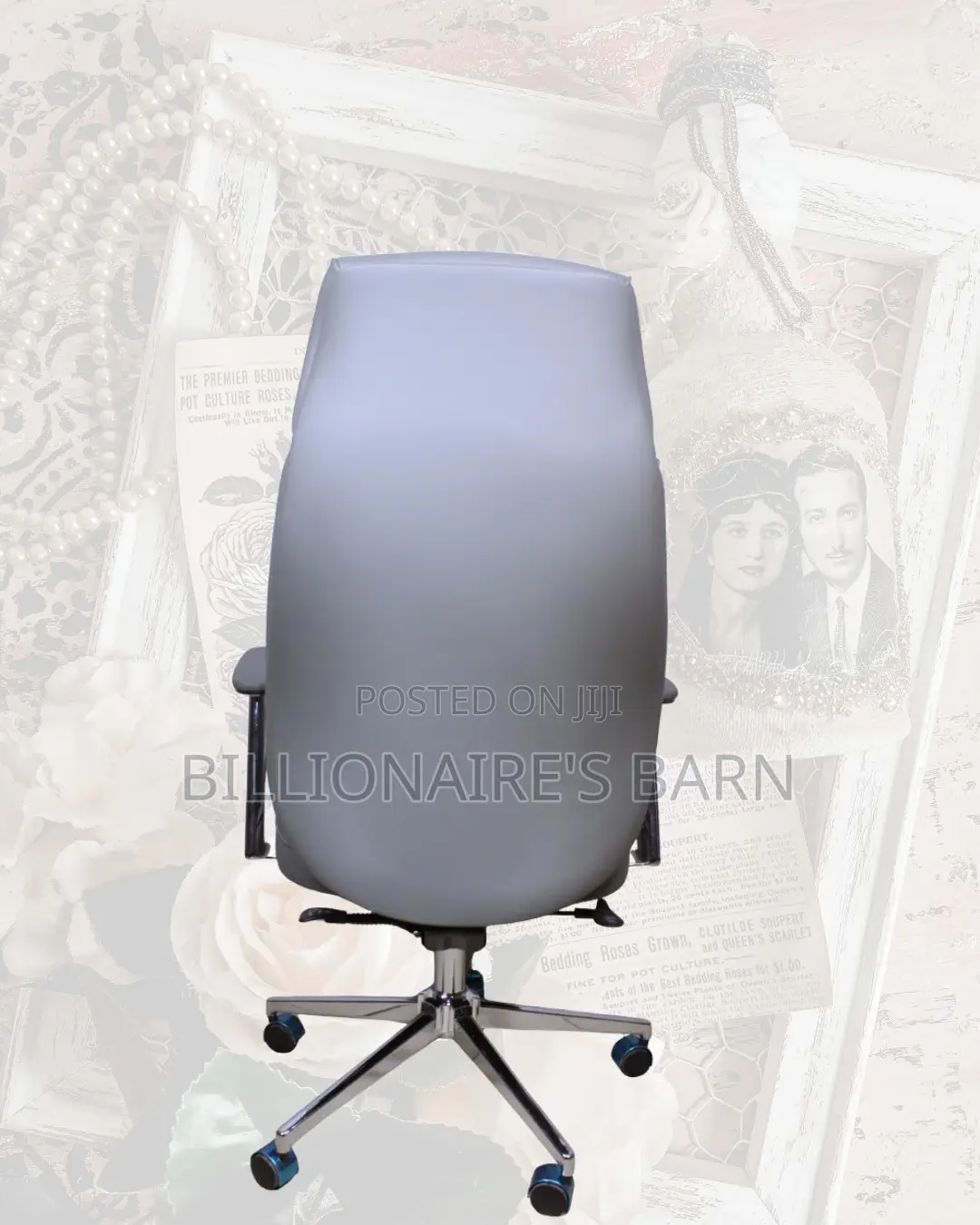 Grey Office Chair | Easy Adjustability for Different Desk Heights