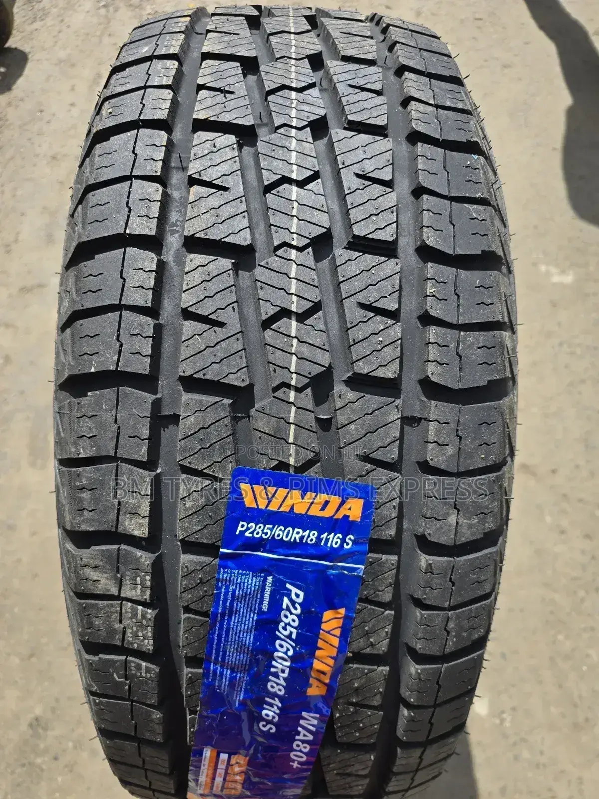 285 /60 R18 Winda Tyres (All Terrein)