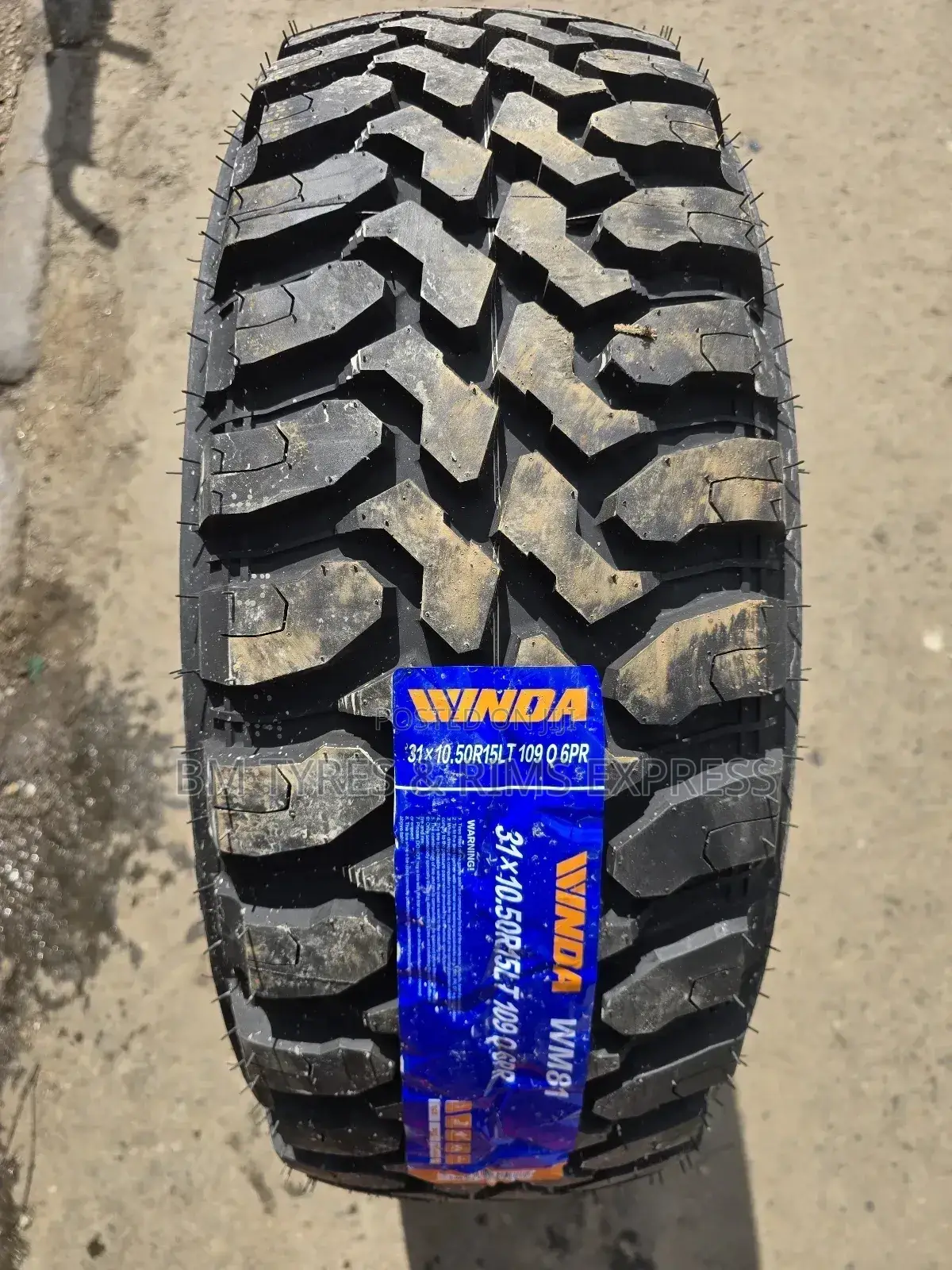 31x10.50r15 Winda Tyres (Mud Terrein)