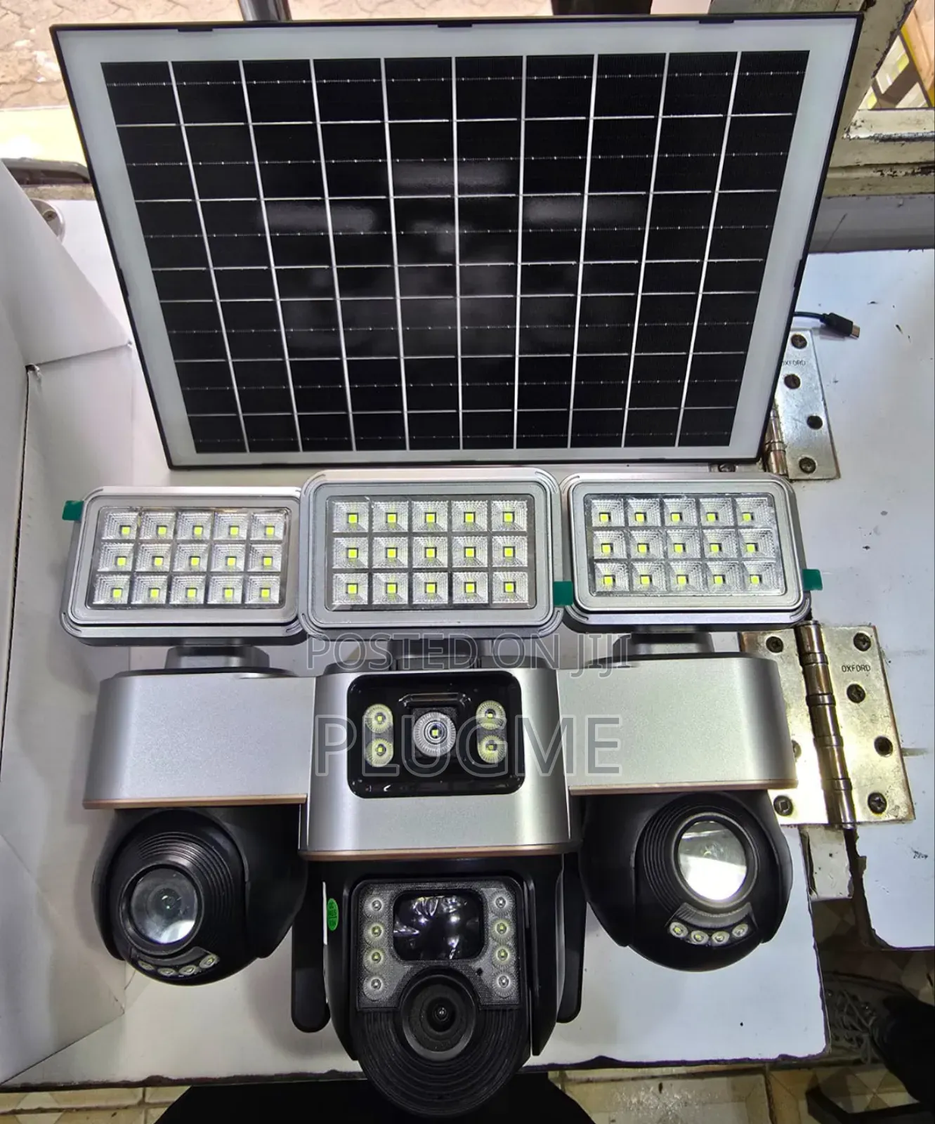 4g(Sim Card)Solar 3 Lens Rotating Camera + Lights