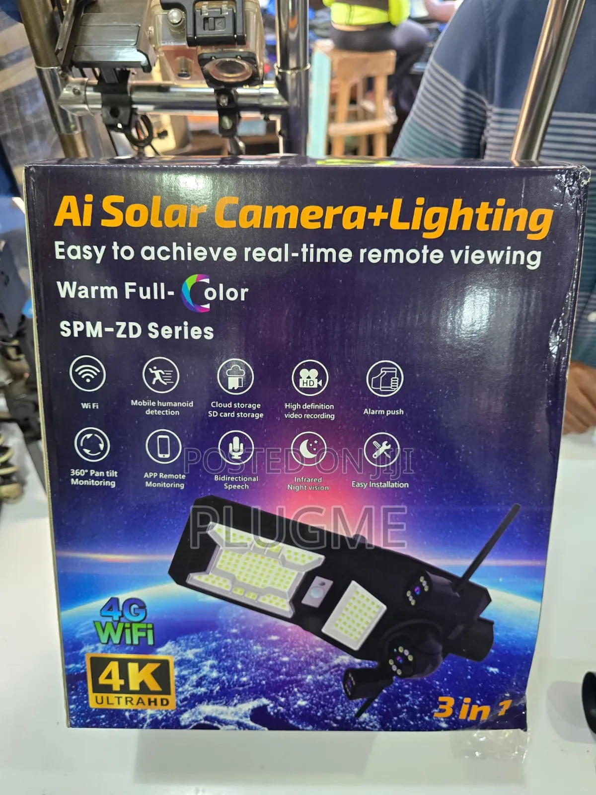 Zd06 Solar 4g Cameras (3) + 450w Streetlights