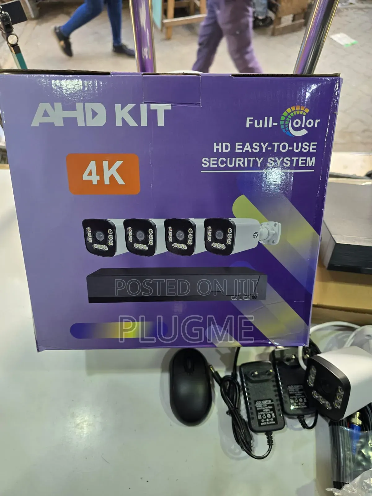 4 Channel Full CCTV Camera Kit + Free 500 G.B Hard Disk