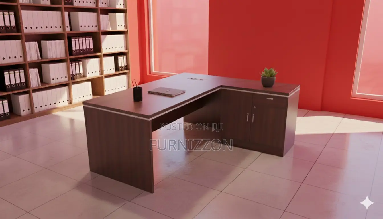 Large Modern L-Shaped Office Desk 1.6m